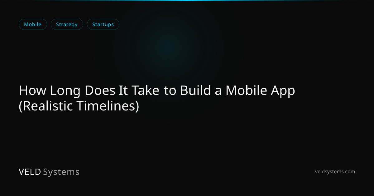 How Long Does It Take to Build a Mobile App (Realistic Timelines ...