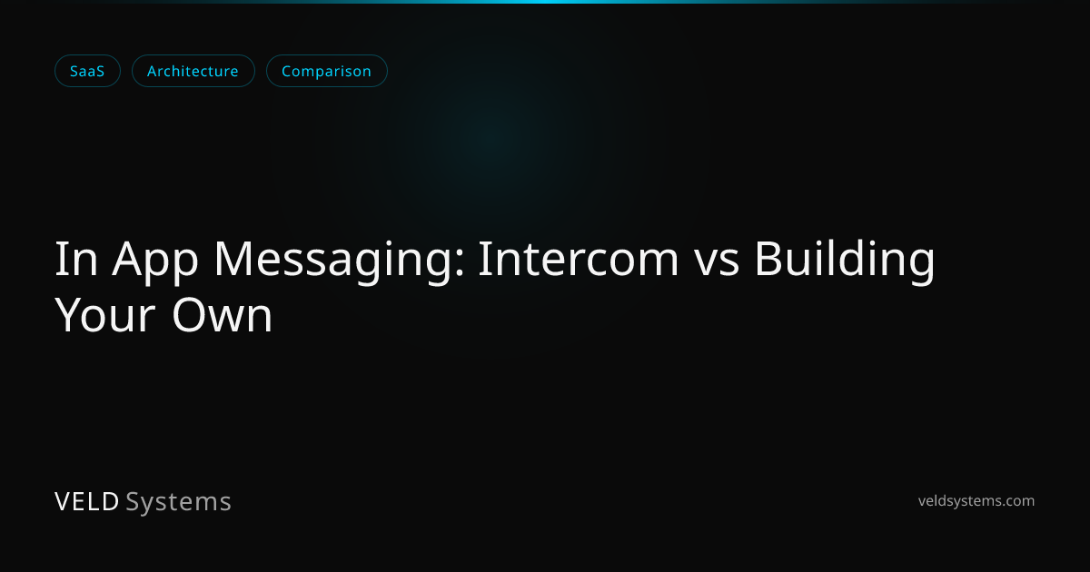 In App Messaging: Intercom vs Building Your Own | Veld Systems