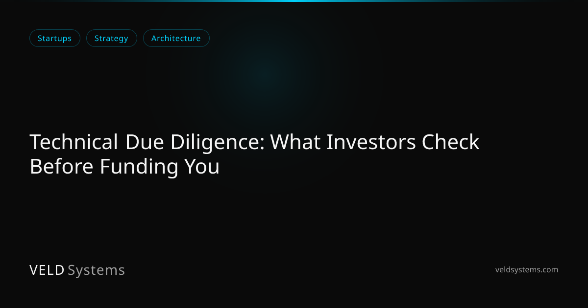 Technical Due Diligence: What Investors Check Before Funding You | Veld ...
